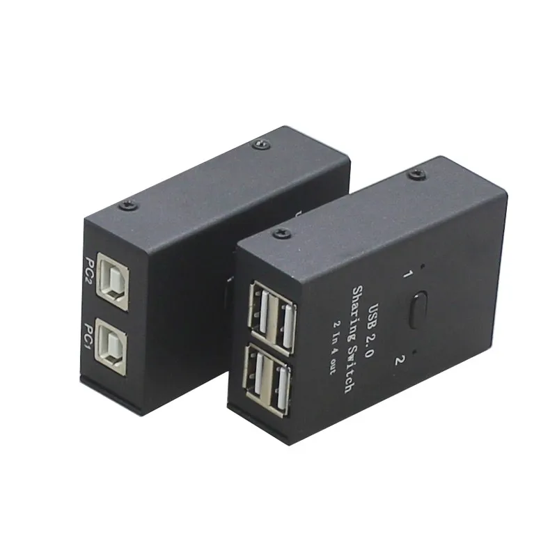  usb Switch selector usb2.0 Hub Manual Sharing 2 in 4 out Keyboard and mouse sharing switch Printer 