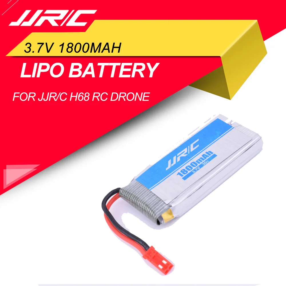 

JJRC JJR/C H68 3.7V 1800mAh 30C Rechargeable Lipo Battery for RC Quadcopter Drone Replaceable Battery Spare Parts