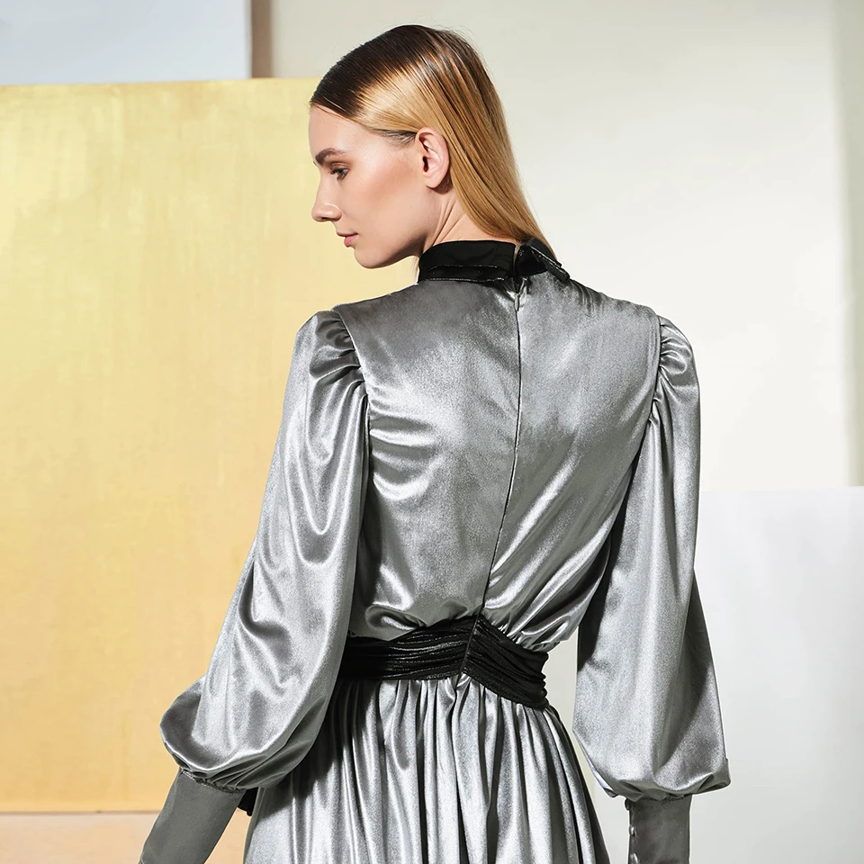 Dressv evening dress long sleeves draped zipper up floor-length split-front wedding party formal dress a line evening dresses Dressv evening dress long sleeves draped zipper up floor-length split-front wedding party formal dress a line evening dresses