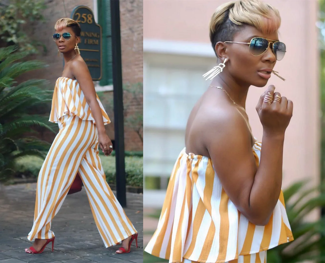 

2019 new arrival summer women beauty straight striped plus size long jumpsuit S-XL