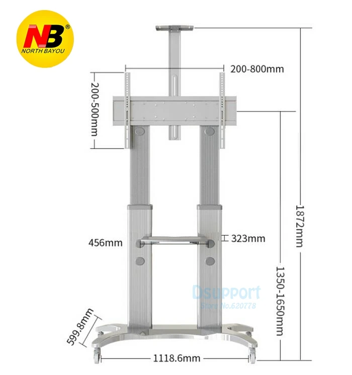 Супер качество для 55 &quot 80&quot LED LCD TV Cart плоская панель плазменный Телевизор