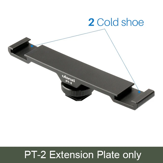 Tripod Dual Mount Cold Shoe Plate Extension Bracket • Sadoun Sales