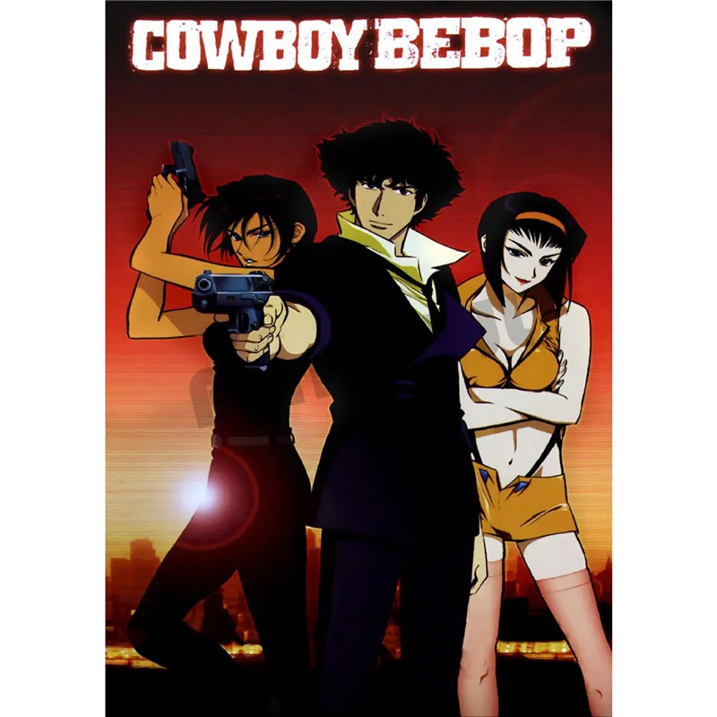 Ковбойский декоративный постер bebop для домашнего интерьера белый с покрытием