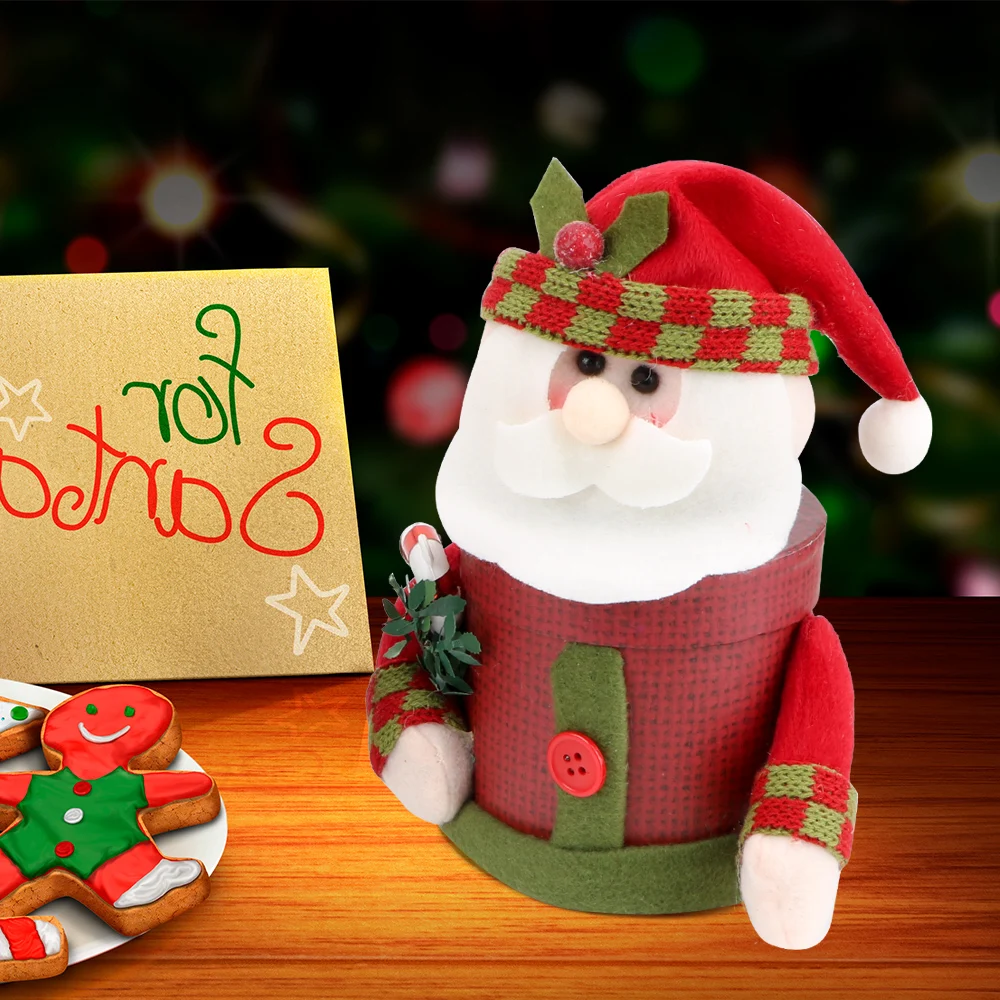 YOSOLO Christmas Candy Container Car-styling Christmas Snowman Santa Claus Stowing Tidying Storage Boxes Interior Accessories YOSOLO Christmas Candy Container Car-styling Christmas Snowman Santa Claus Stowing Tidying Storage Boxes Interior Accessories