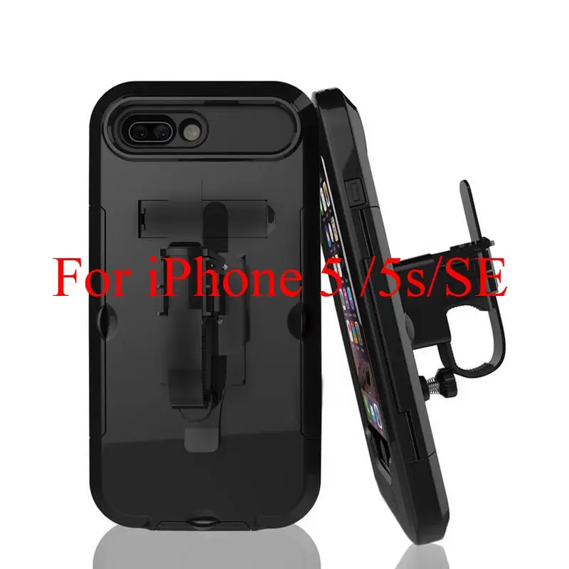 Водонепроницаемый держатель для телефона на велосипед, подставка для телефона для Iphone X, 7, 8 Plus, 6, SE, 5S, противоударные чехлы для Iphone, держатель - Цвет: 1
