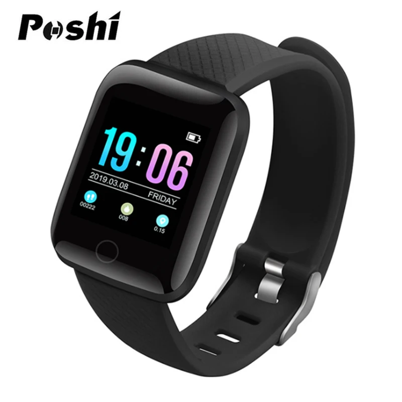 Sport Smart Watch OLED Color Screen Android Watch Waterproof Fitness Tracker Heart Rate Blood Pressure Smartwatch For IOS phone