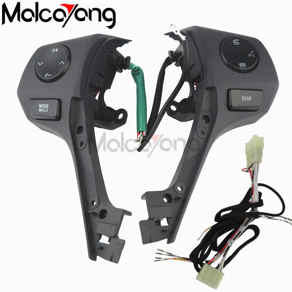 

New Buttons Bluetooth Phone Steering Wheel Audio Control Button 84250-02560 For TOYOTA Corolla RAV4 2014 2015