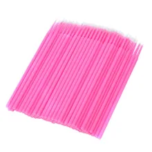 100 шт. лечебные тампоны для здоровья макияж микро-щеточная палочка микрощетка Перманентный макияж для чистки ушей хлопок острый тампоны#9