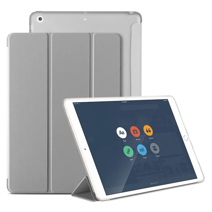 Чехол owswin для нового iPad 9,7 TPU кожаный чехол Мягкий силиконовый чехол для iPad умный чехол 9,7 дюймов A1822 A1893