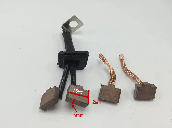 

10PCS/lot Electric Starter Carbon Brushes For VW Jetta Passat Citroen Elysee Starter Motor (12*16*5mm)