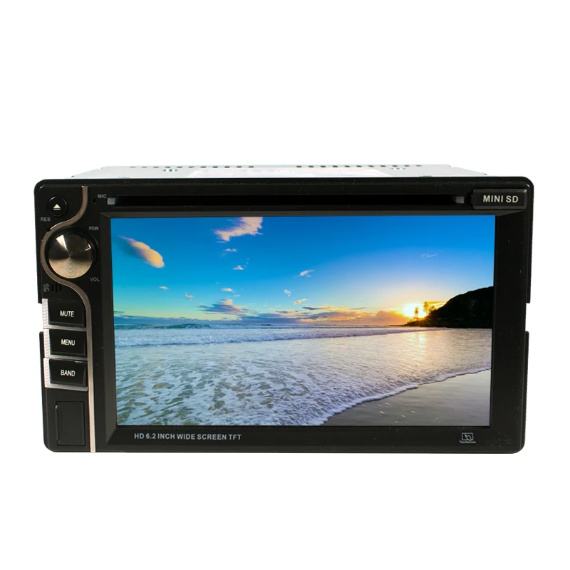 

6.2 inch two din Universal touch screen Panel DVD Player with Screen VCD/MP3/SD/USB/FM Transmitter SH6281DVD