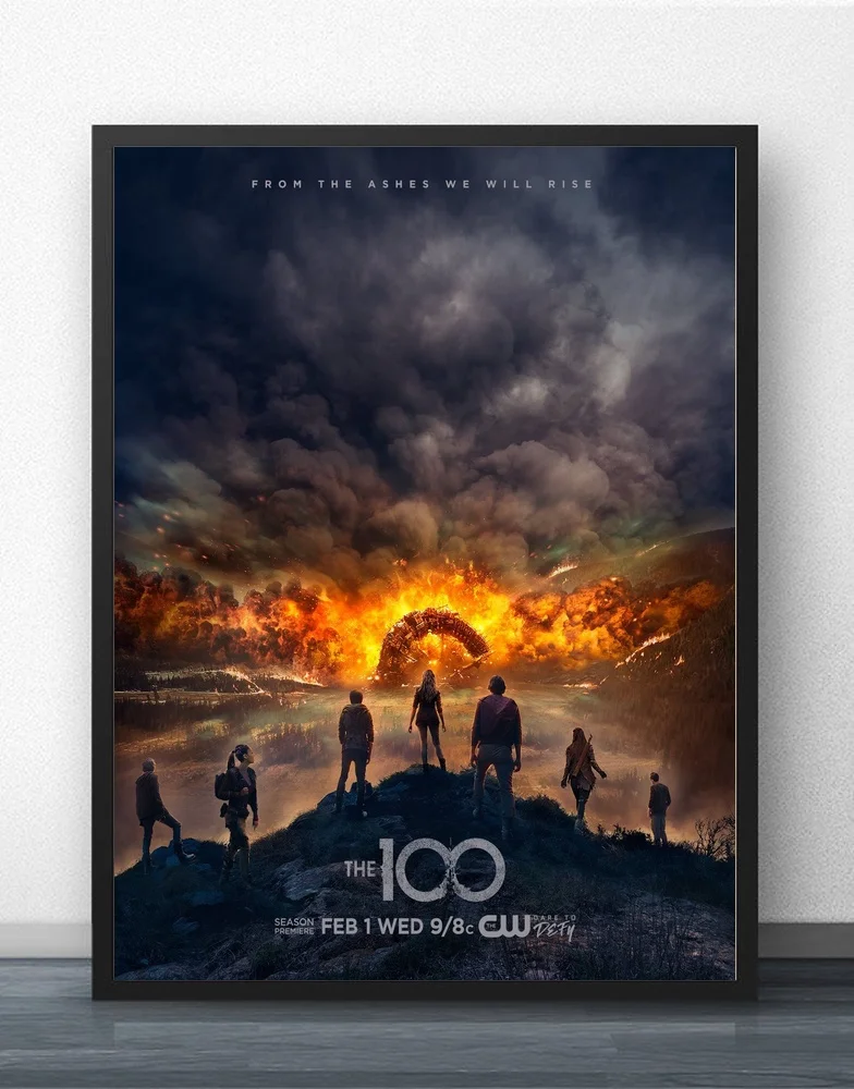 

Sci Fi Plot The 100 Season 4 CW TV Movie Wall Decor Silk Prints Art Poster Paintings for Living Room No Frame