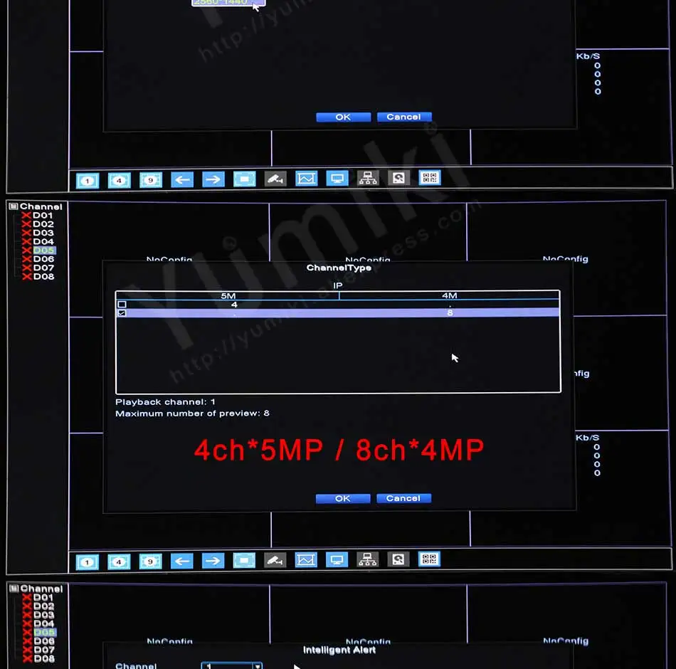 H.265 4ch * 5MP/8ch * 4MP PoE, сетевые видеокамера наблюдения PoE NVR 4/8 каналов для HD 1080 P IP Камера PoE 802.3af ONVIF