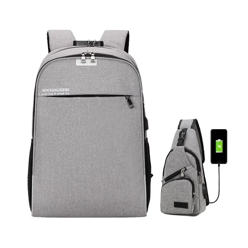Противоугонные рюкзаки паролем 15,6 дюймов ноутбук Водонепроницаемая школьная сумка из нейлона студенческий рюкзак для путешествий сумка унисекс - Цвет: Set 8