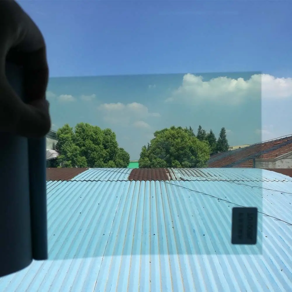 

SUNICE Car Windshield Window Tint Sticker Film VLT70% Light Blue Solar Tint 4mil(0.1mm) Thickness Sun Shade Vinyl Film 1.52x10m