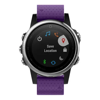 

20mm Soft Silicone Watch Band With Buckle Disassembled Watchband Fits For Garmin Fenix 5S -Drop