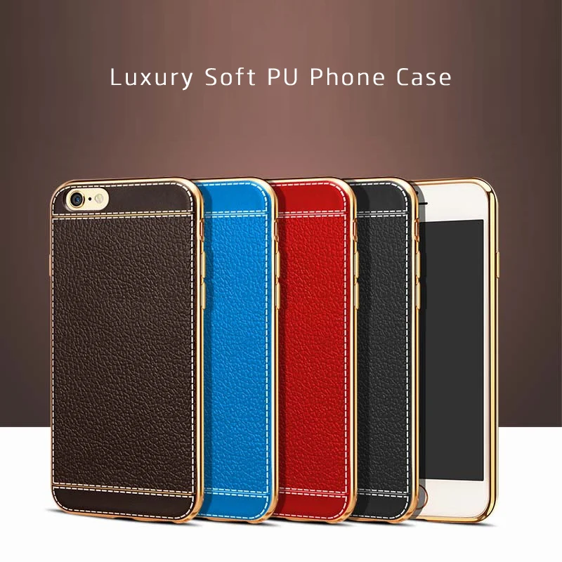 Red Blue Color Leather PU Mobile Phone Cases for Xiaomi