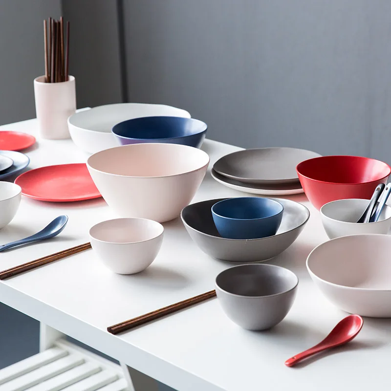 BUCK Nordic Irregular shape porcelain Dinnerware set ceramic dishes and plates of tableware in kitchen BUCK Nordic Irregular shape porcelain Dinnerware set ceramic dishes and plates of tableware in kitchen