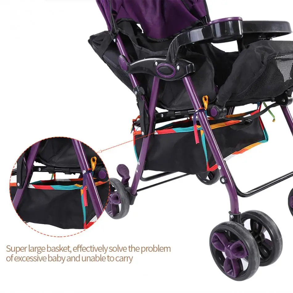 Multifunctional Baby Stroller Organizer Pram Bottom Basket Pushchair