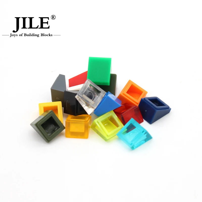 Goedkoop Gratis Verzending! moc tegels 1*1 cant stuk DIY enlighten bakstenen blok Compatibel Met Assembleert Deeltjes