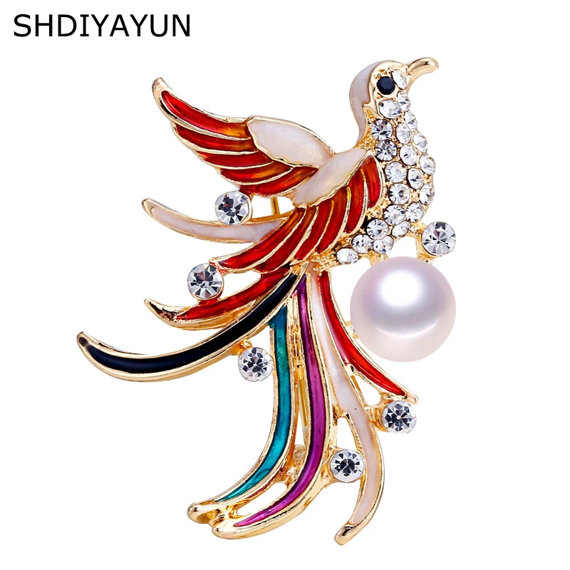 Купить shdiyayun новая высококачественная жемчужная брошь феникс для