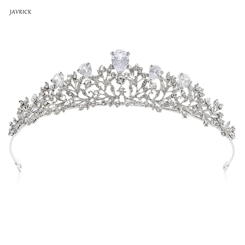 Корона невесты Циркон Роскошные свадебные женские тиара элегантные ювелирные изделия головной убор принцессы