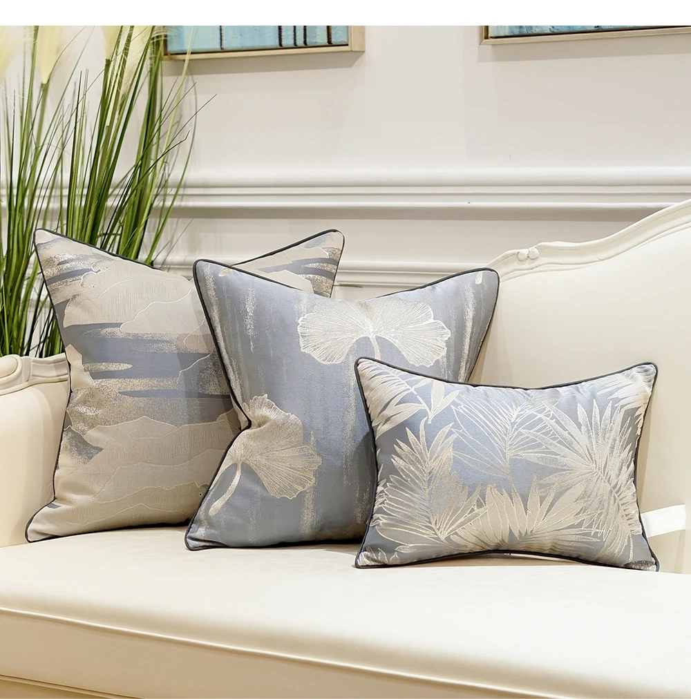 Avigers современные Серые Синие Чехлы для подушек, домашние декоративные чехлы на подушку, подушки для дивана, спальни, гостиной, стула