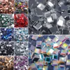 200pcs Colorful Mirror Square 5x5mm Super Bright Glass Crystals Hot fix Rhinestones Strass Hotfix Iron Use On Fabric Garment DIY ► Photo 2/6