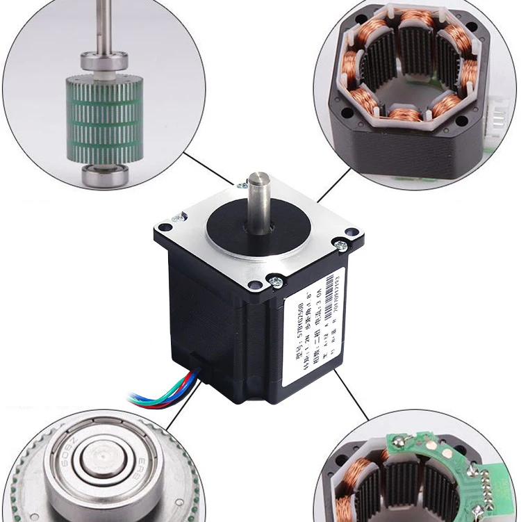 Шаговый двигатель драйвер 57BYG250B крутящий момент 1.2n.m длиной 56 мм+ привод 4A 32 Отдел ЧПУ гравировальный станок