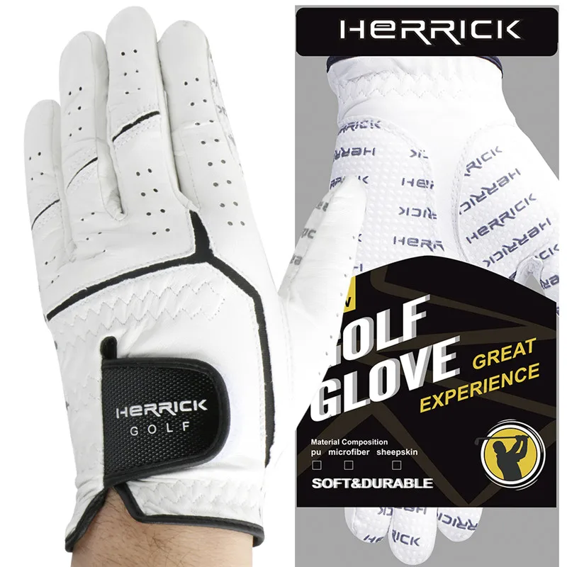 Genuine Leather lambskin strong non slip men Golf glovein Golf Gloves