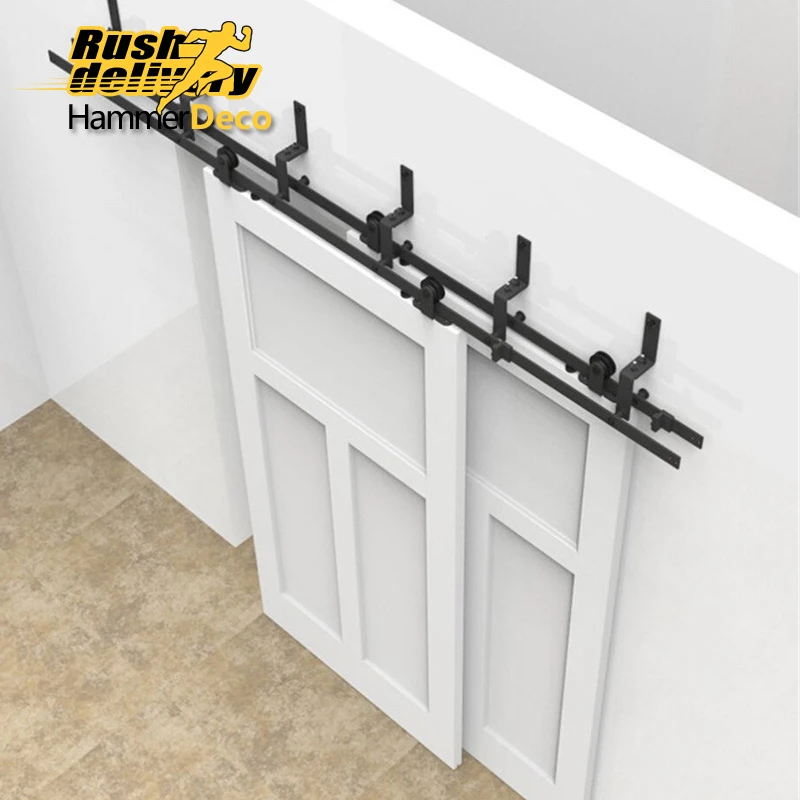3050mm To 4880mm Style Upper Sliding Door Hardware Indoor Barn 3050mm To 4880mm Style Upper Sliding Door Hardware Indoor Barn Pure Steel Suit Kit In Doors From Home Improvement