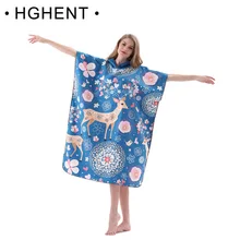 TSMC микрофибра Wetsuit Changing Robe пончо с капюшоном, быстросохнущие полотенца с капюшоном для плавания, пляжное пончо для серфинга компактный легкий