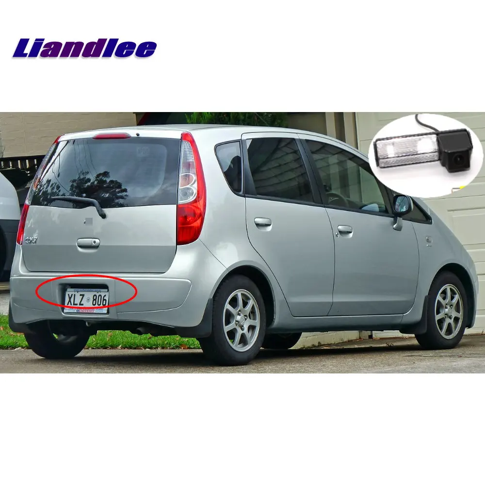 Liandlee для Mitsubishi Colt Plus 2002~ 2012 автомобилей заднего Обратный Камера резервную Парковка Вид сзади Камера/интегрированной SONY CCD HD