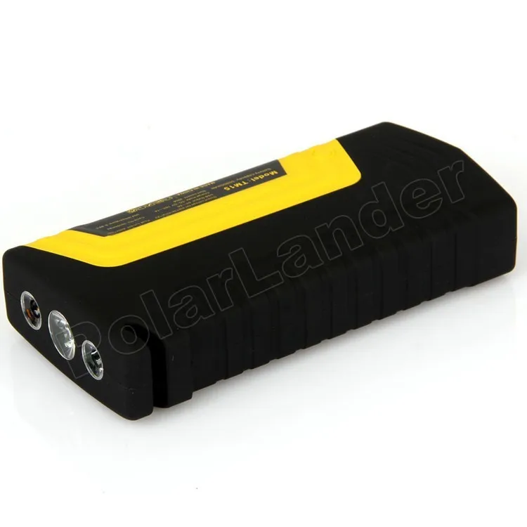 Мощный желтый автомобильный прыжок стартер перемычка аварийный старт портативный источник питания многоцелевой ускоритель 2 USB