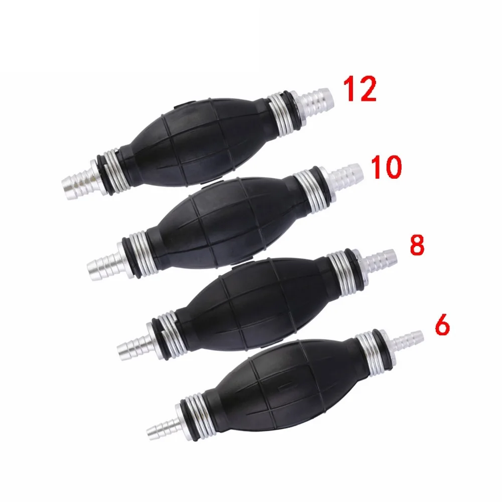 

6MM 8MM 10MM 12MM Rubber And Aluminum Fuel Line Pump Primer Bulb Hand Primer Gas Petrol Pumps For Cars Ship Boat Marine
