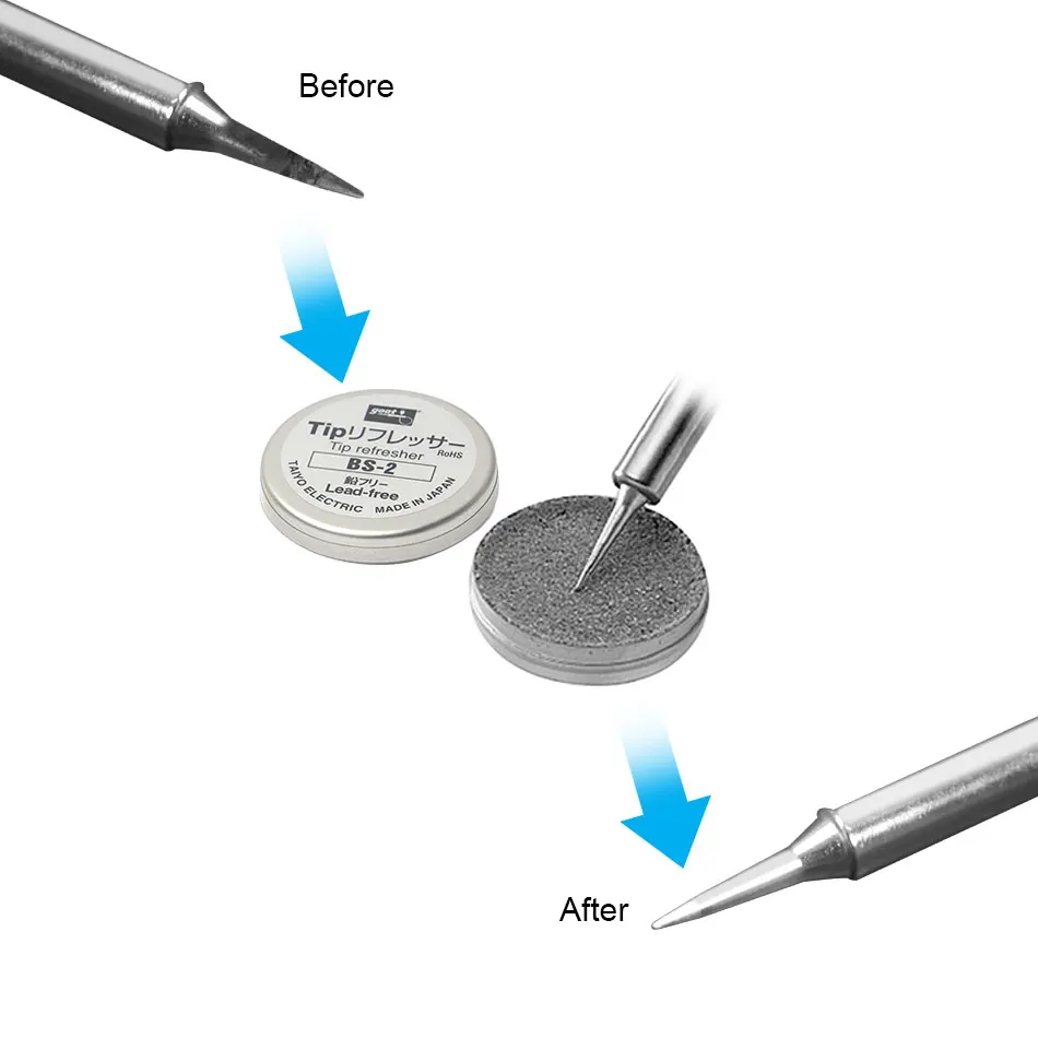 Японский GOOT BS-2 бессвинцовый паяльник наконечник Освежающая Чистая паста для оксидного припоя железный наконечник головка крем для восстановления