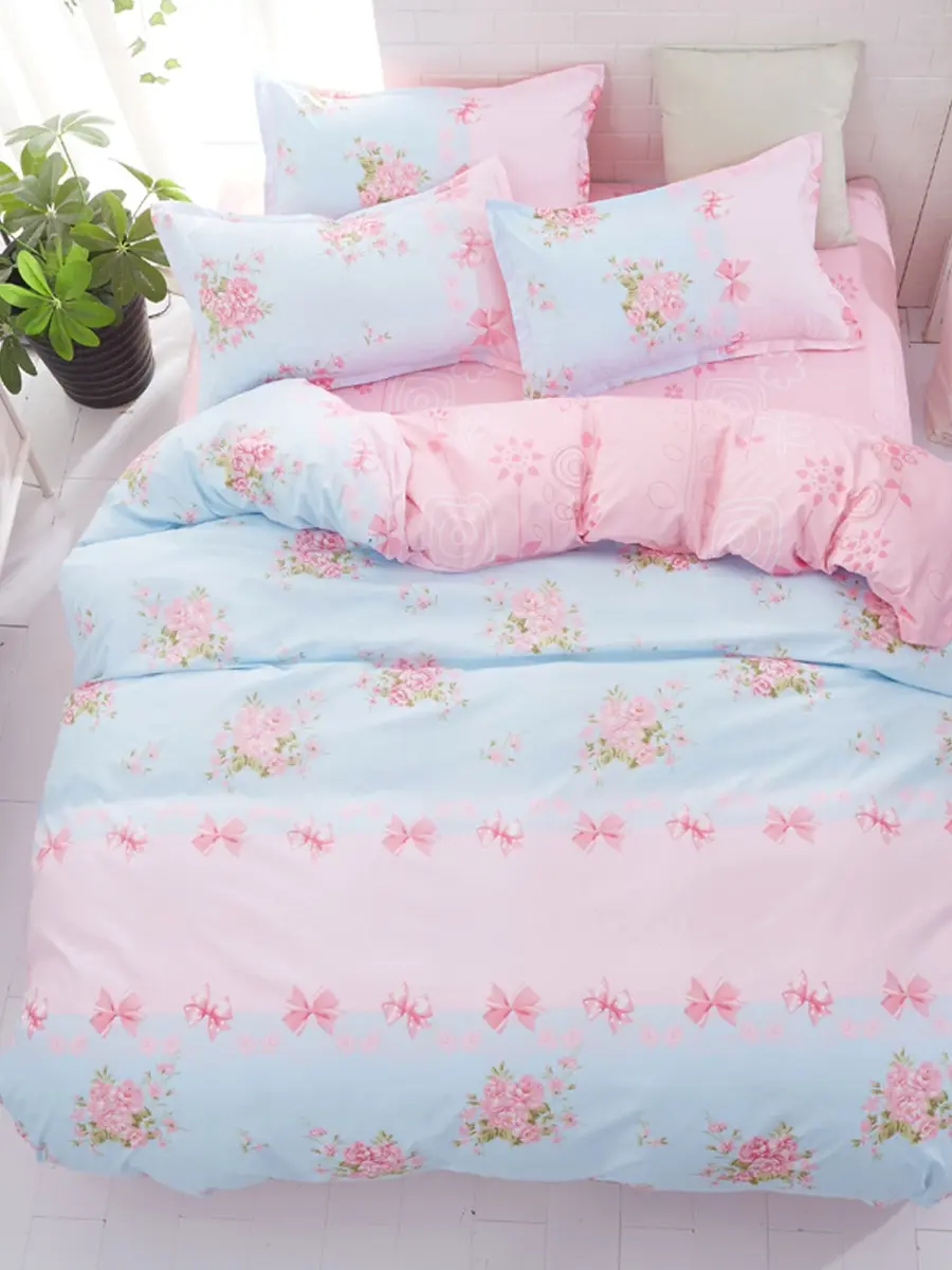 

3/4 Pcs Bed Linens Modern Simple Skin-Friendly Bed Necessaries