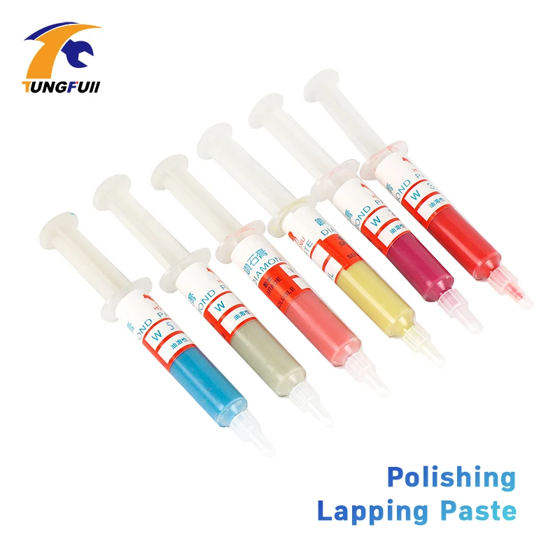 6pcs Diamond Polishing Lapping Paste Compound Syringes Optional Micron