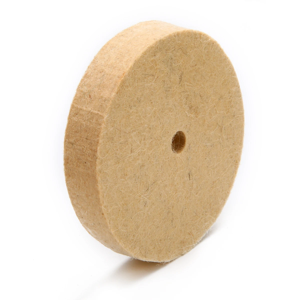 4 Inch 100x20mm Beige Wool Felt Polishing Buffing Wheel Polisher Disc Pad Rotary Tool Used With Polishing Wax Grinding Paste