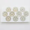 Boutons métalliques à dos plat en strass, 100 pièces/lot, 25mm, accessoires de bricolage, bouton décoratif de mariage à la mode ► Photo 3/5