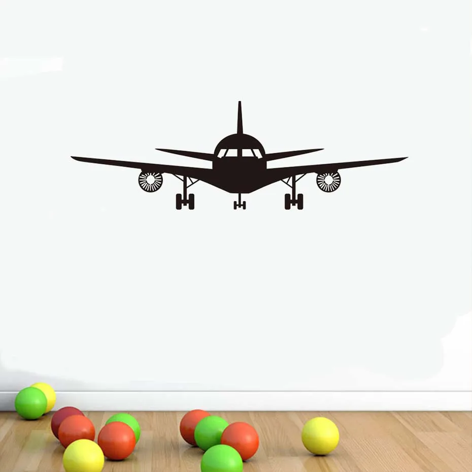 Boeing Airplane Art Wall Decal Cool Plane Vinyl Wall Sticker Wallpaper