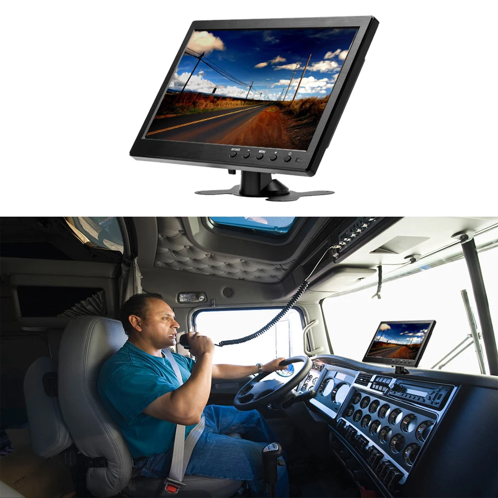 Podofo 10 1 &quotHD Автомобильный подголовник монитор TFT ЖК дисплей HD цифровой Экран