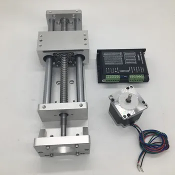 

300MM Stroke CNC Linear Module Cross Sliding Working Table XYZ Axis SFU1605 Ballscrew C7 + NEMA23 Stepper Motor + DM556 Driver