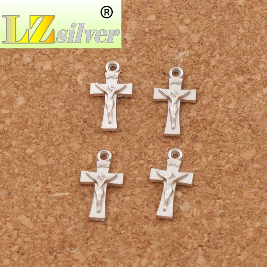 Распятие крест подвески ювелирные изделия DIY L431 45 шт 5 цветов античное серебро/золото/бронза/медь/пистолет черный