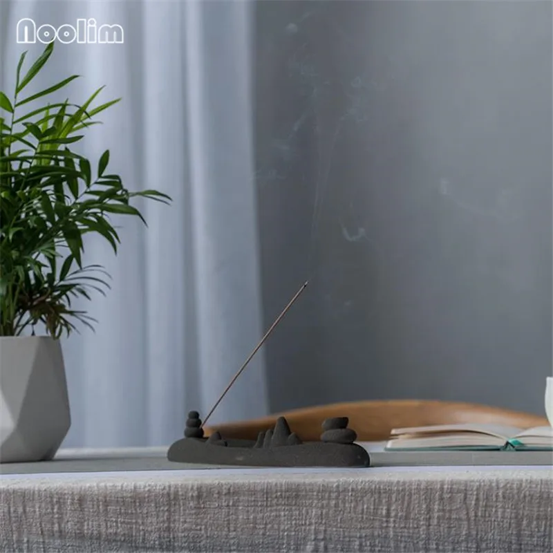 Ароматическая горелка в японском стиле Zen керамическая матовая подставка для