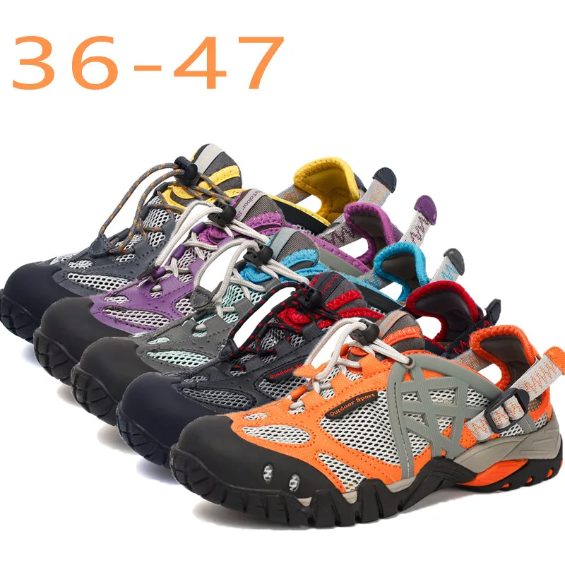 

men's shoes and women's shoes.Spring new style breathable, light aqua shoes, outdoor anti skid fitness beach sneakers men