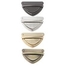 Модная металлическая сумка с пряжкой, аксессуары, поворотный замок, поворотные замки для DIY, сумочка, сумка на плечо, кошелек, золотой, черный, бронзовый, серебряный