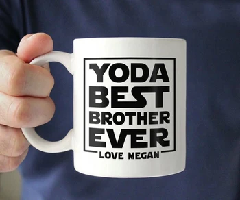 

Funny White Ceramics Coffee Mug,Personalized Brother Gift From Brother Sister Christmas Wedding Birthday Gift