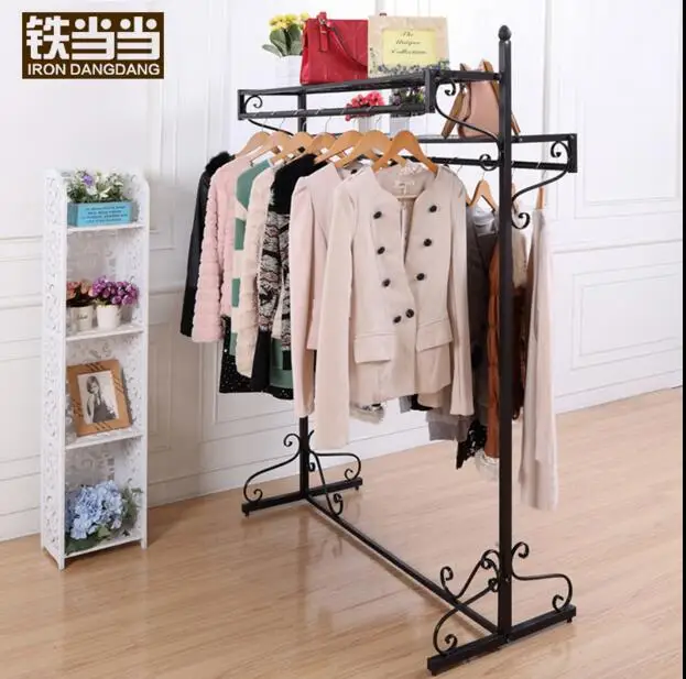 

Iron art double row rack rack display rack