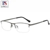 Hombres gafas de miopía de aleación de titanio, cuadrado medio marco Anti-azul-luz no esférico gafas de lentes recubiertas de 12 capas (L190) ► Foto 1/6